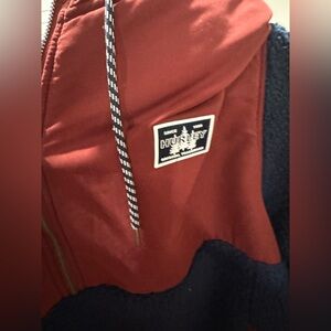 Hurley Red and Blue Sherpa Jacket